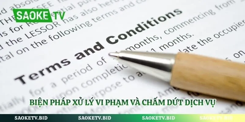 Biện pháp xử lý vi phạm và chấm dứt dịch vụ